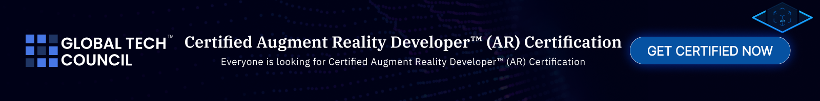 Certified Augmented Reality Developer Strip
